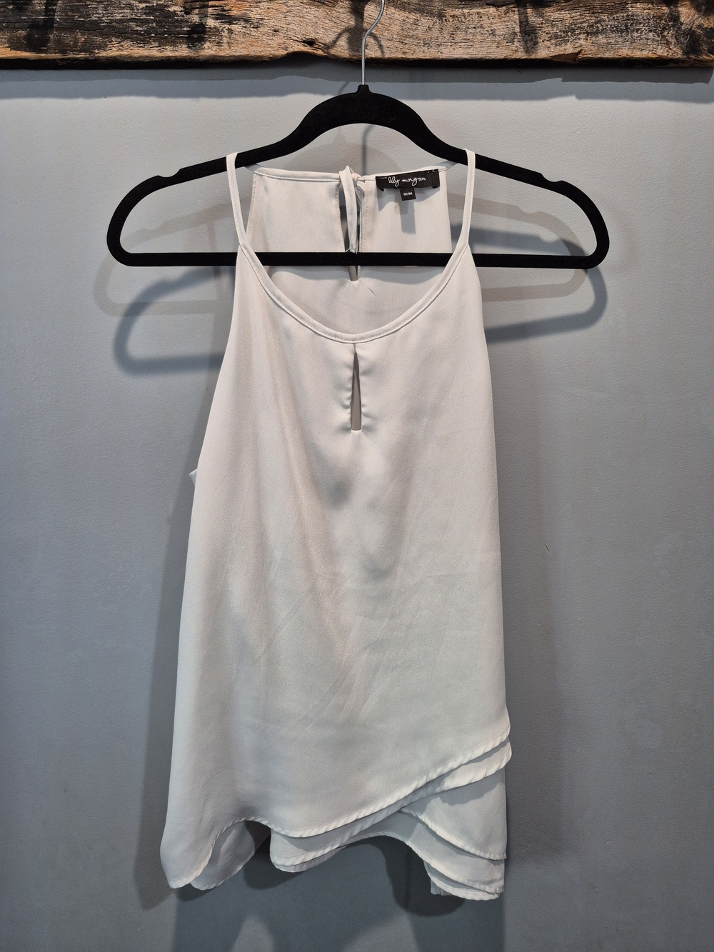 2 For $20 - Lilly Morgan White Layered Spaghetti Strap Camisole Top Size Medium